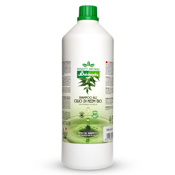 SHAMPOO ALL'OLIO DI NEEM-CITRONELLA-TEA TREE OIL ml 1000